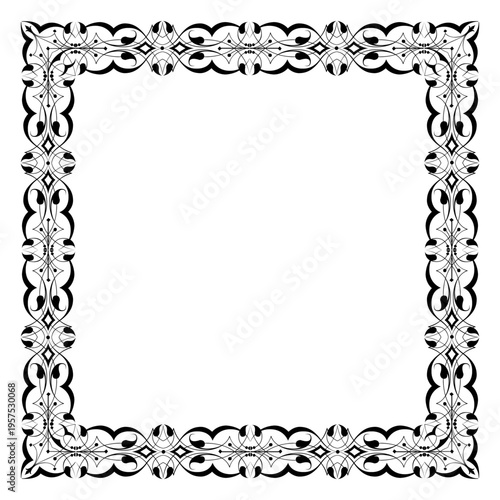 Tribal ornaments frame