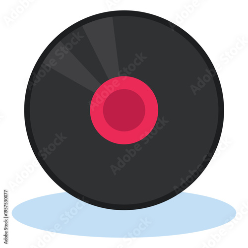 Vinyl record icon  music