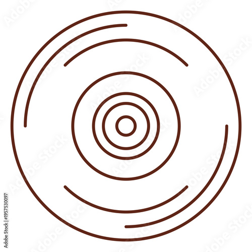 Vinyl record stroke element