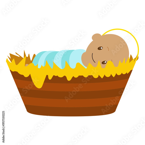 Baby jesus character illustration