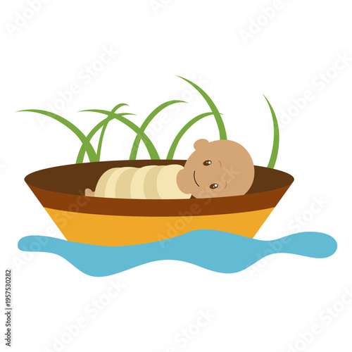 Christ child character illustration