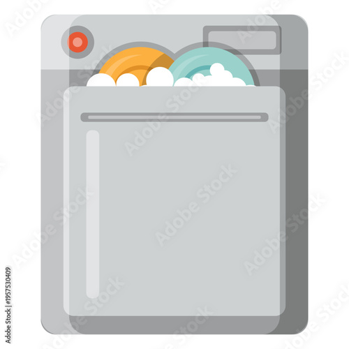 Dishwasher machine icon