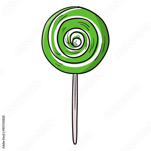 Swirl lollipop cartoon