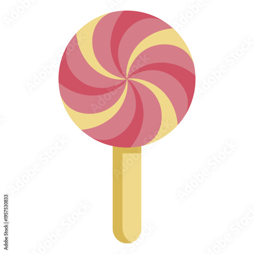 Swirl lollipop icon dessert icon