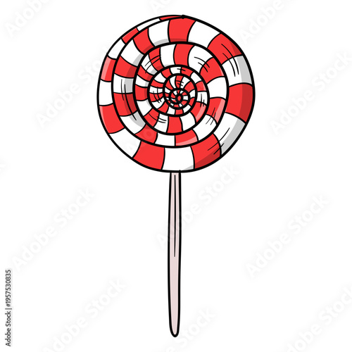 Swirl lolly cartoon