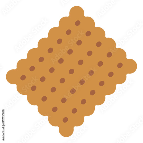 Tea biscuit icon
