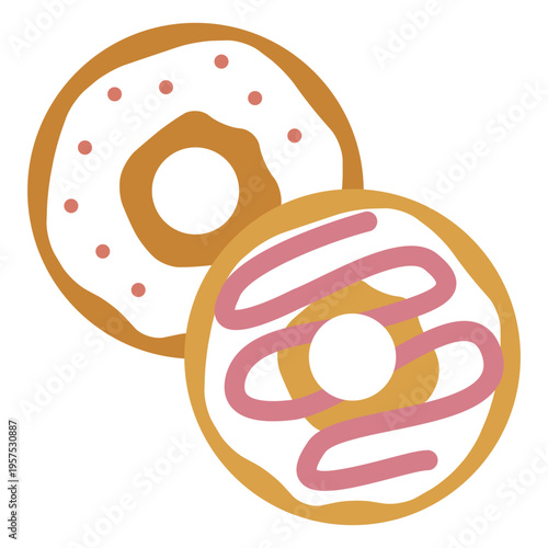 Two doughnuts icon