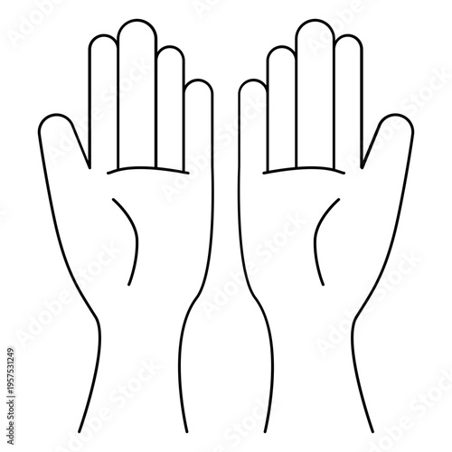 Hand massage stroke icon
