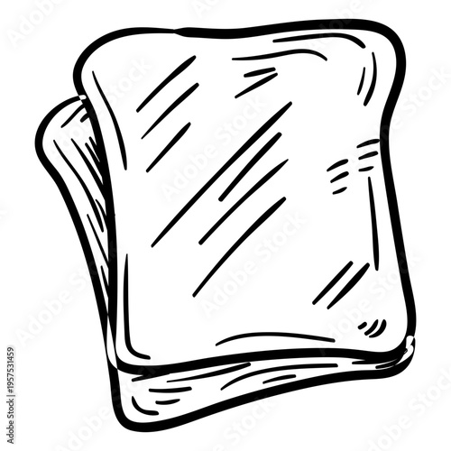 Toast hand drawn