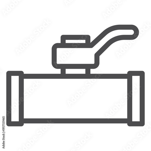 Water shut off valve stroke icon