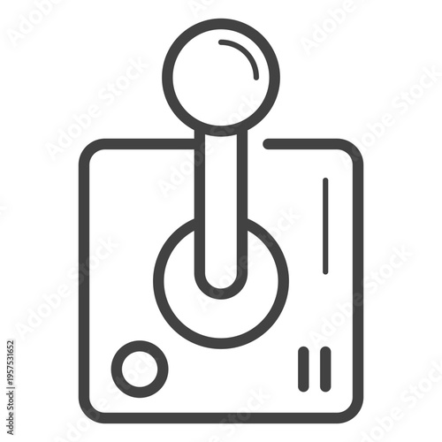 Arcade stick stroke icon