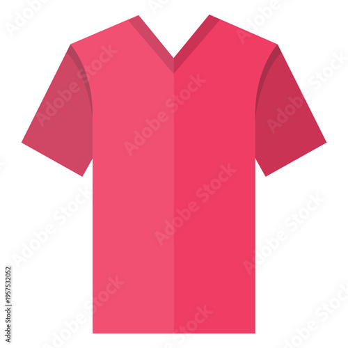 V neck t shirt icon
