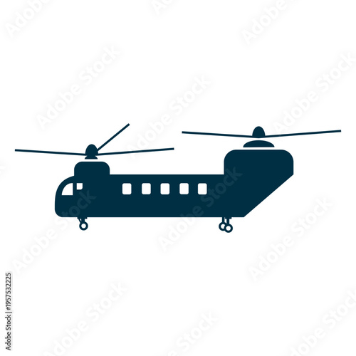 Chinook helicopter silhouette