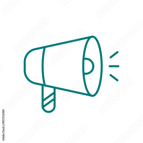 Loud hailer stroke icon