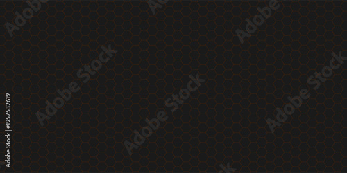 Wallpaper Mural Abstract black geometric of embossed hexagon for background and texture. Illustration futuristic gradient dark technology modern style background. Torontodigital.ca