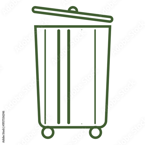 Trash bin icon