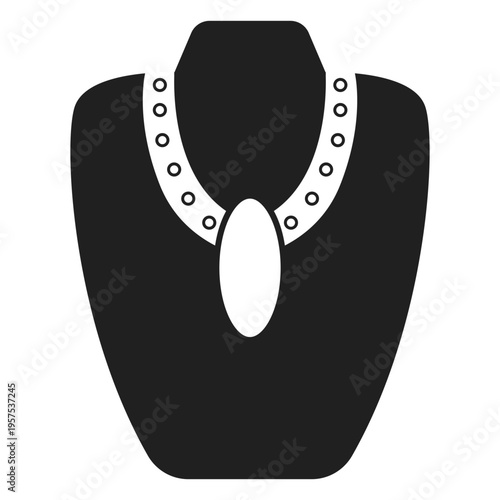 Big pendant necklace icon