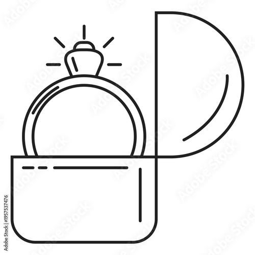 Engagement ring icon