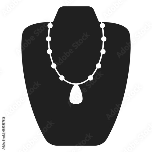 Matinee length necklace icon