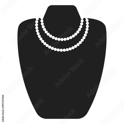 Pearl necklace icon
