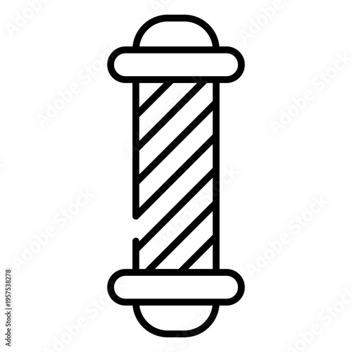Barber shop pole icon