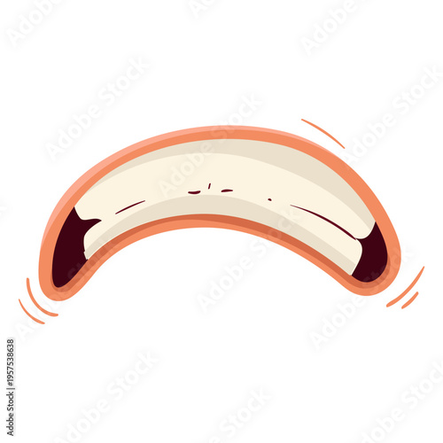 Mouth facial expression element