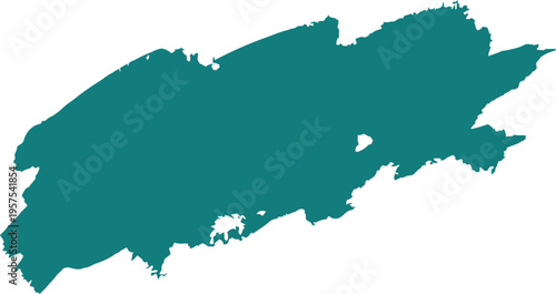 Teal colored map of Switzerland  geographical area  European country  borders  outline  shape  illustration  isolated on transparent background