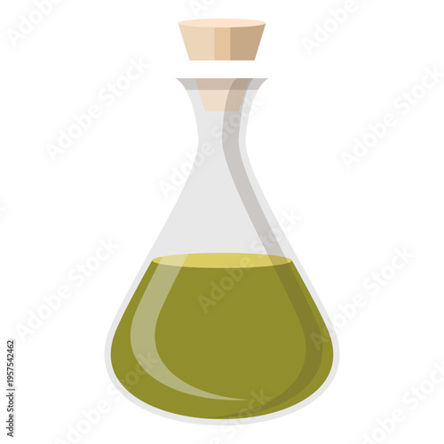 Bottle cork liquid illustration