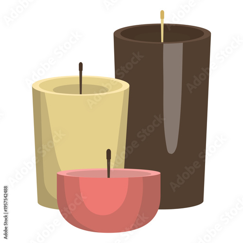 Candle wax illustration
