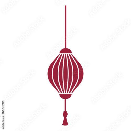 Chinese lantern silhouette