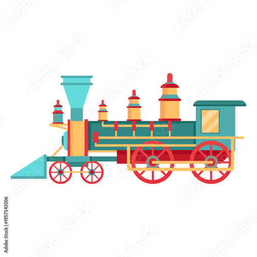 Steam locomotive pilot illustration