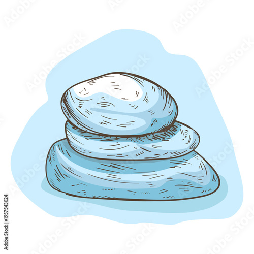 Stone illustration pyramid