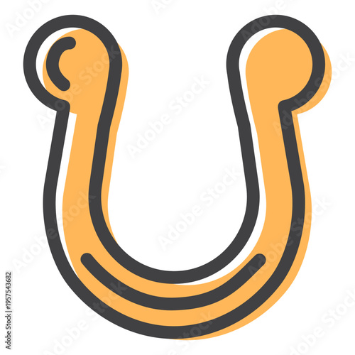 Horseshoe luck stroke