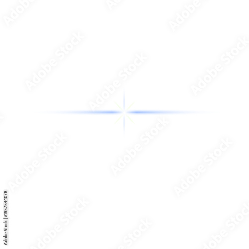 Star lens patch of light speck of light beam ray