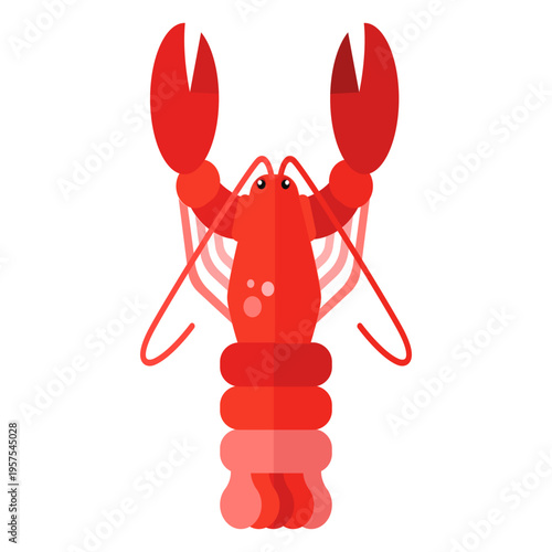 Lobster tail antenna claw flat