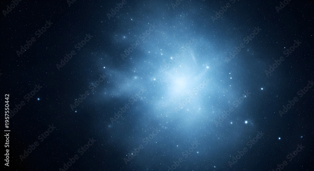 Fototapeta premium Vast cosmic nebula glowing with countless stars in deep space, a brilliant celestial spectacle