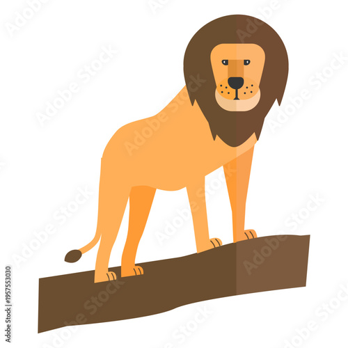 Lion king branch tail mane flat