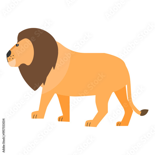 Lion mane king tail flat