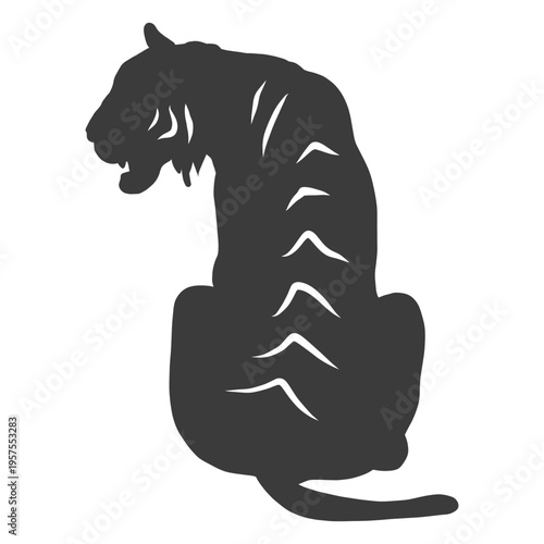 Tiger stripe silhouette