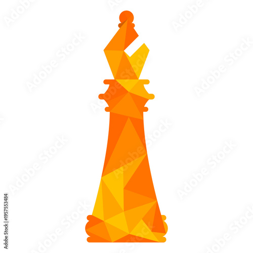 Bishop chess low poly