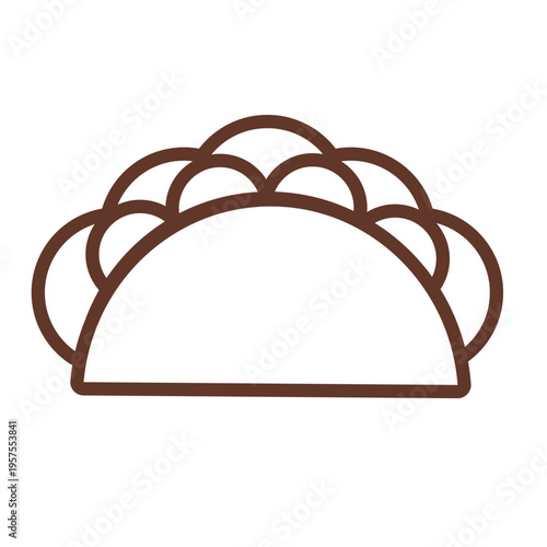 Taco tomato slice lettuce stroke