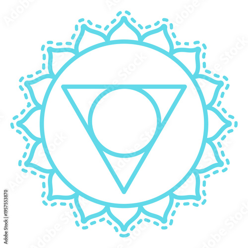 Vishuddha chakra stroke icon