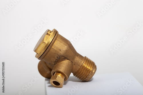 Canvastavla Brass non-return check valve for air compressor systems, featuring threaded conn