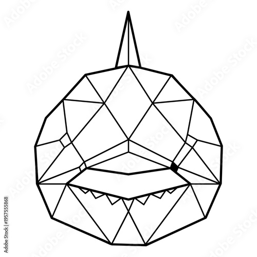 Shark head polygonal