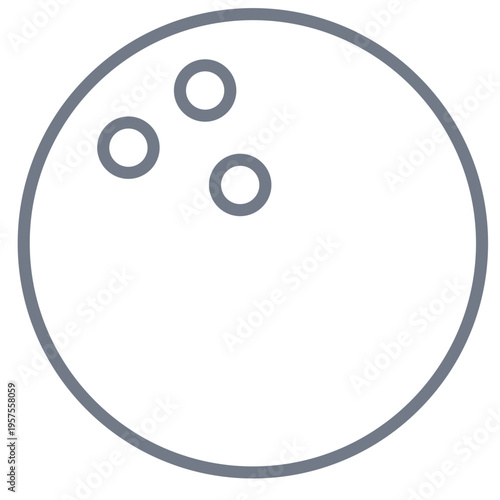 Ball bowling ball hole stroke