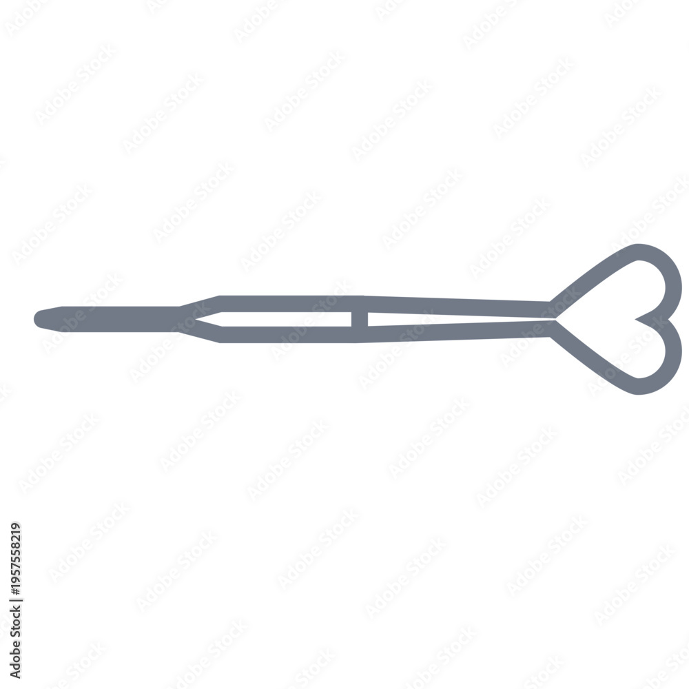 Obraz premium Dart heart stroke