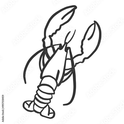 Lobster tail antenna claw doodle