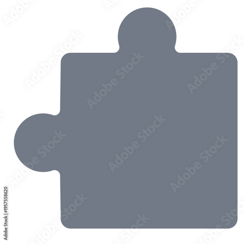 Puzzle piece detail silhouette