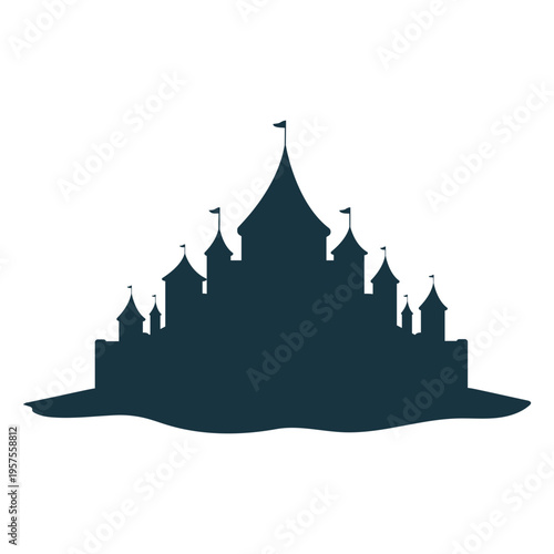 Castle palace tower gate roof dome silhouette