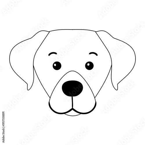 Dog puppy muzzle ear stroke